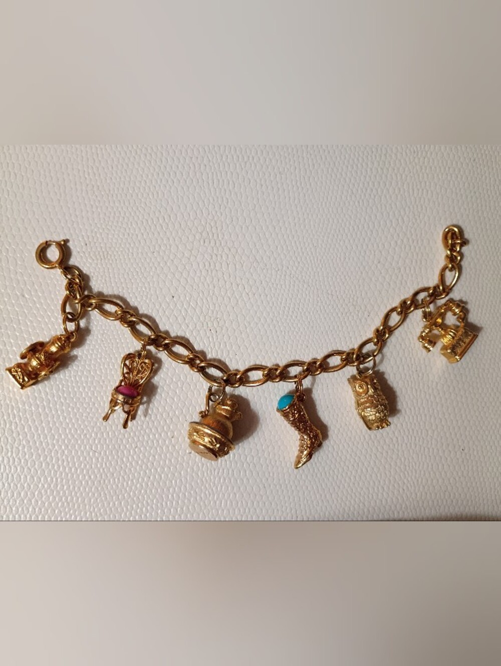 1973 Vintage Avon Charm Bracelet - WOW!